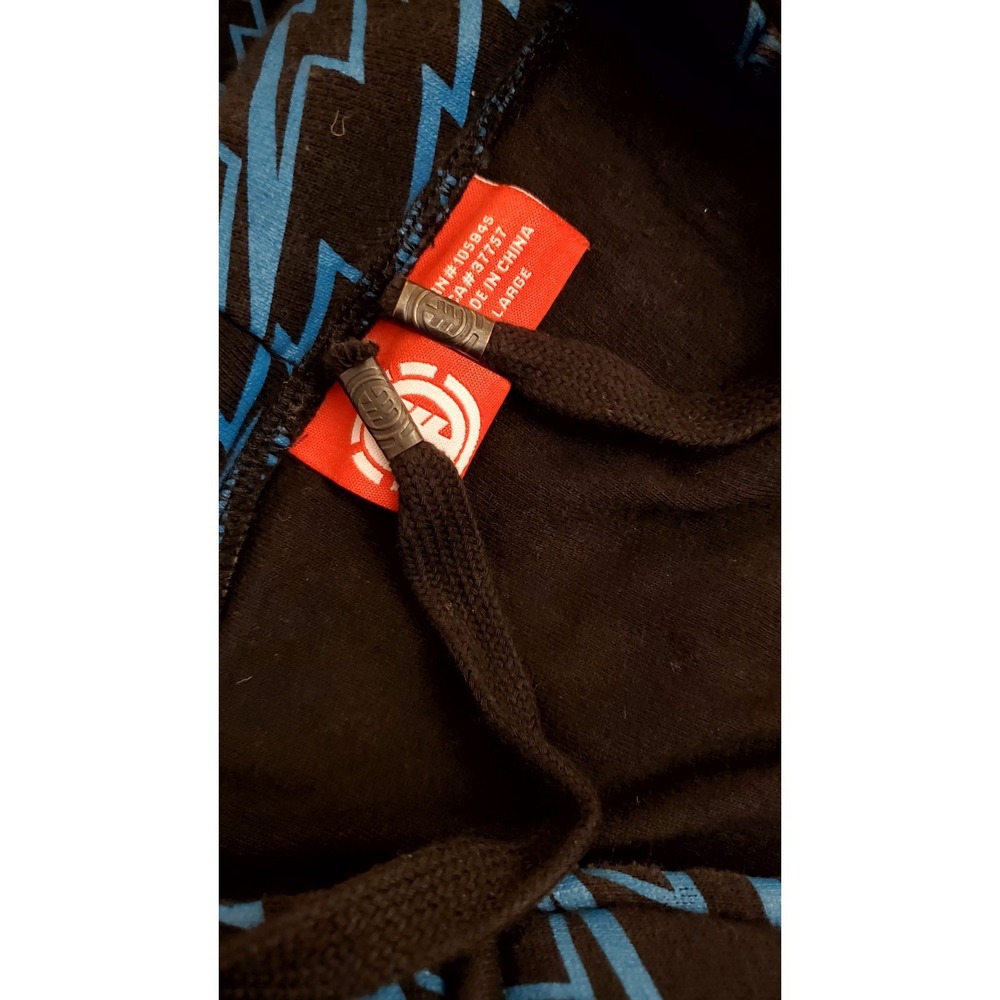 Vintage Element Hoodie Mens L Aqua Skateboard Full Zip Jacket - Picture 15 of 16